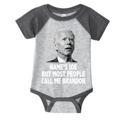 Name's Joe But Most People Call Me Brandon Infant Baby Jersey Bodysuit