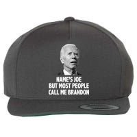 Name's Joe But Most People Call Me Brandon Wool Snapback Cap