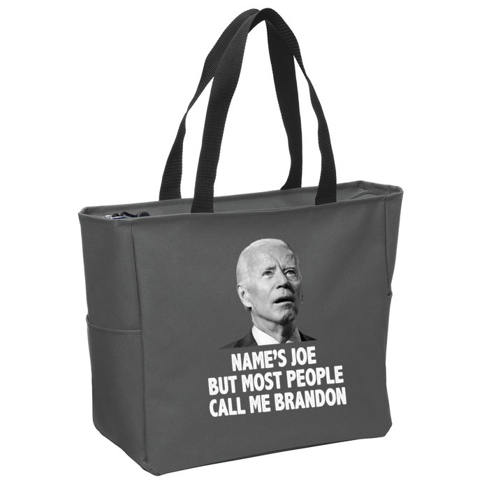 Name's Joe But Most People Call Me Brandon Zip Tote Bag