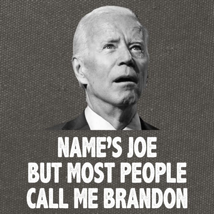 Name's Joe But Most People Call Me Brandon Cotton Canvas Backpack