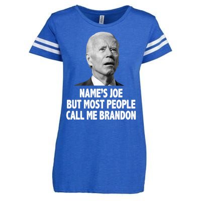 Name's Joe But Most People Call Me Brandon Enza Ladies Jersey Football T-Shirt