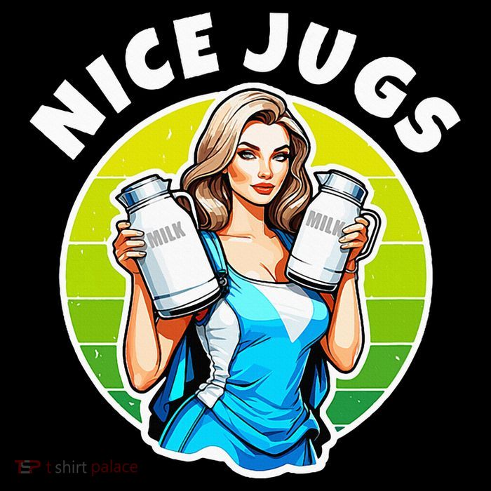 Nice Jugs. Cheerleader Milkmaid. Pitcher Holding Fun 16 in Basic Backpack