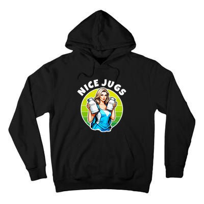 Nice Jugs. Cheerleader Milkmaid. Pitcher Holding Fun Tall Hoodie