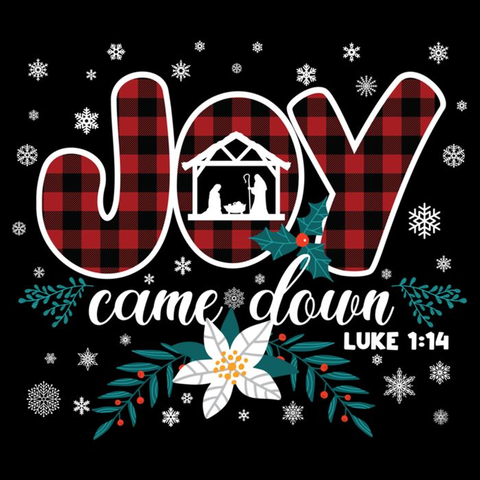 Nativity Jesus Christian Christmas Buffalo Plaid Gift Flatbill Hat