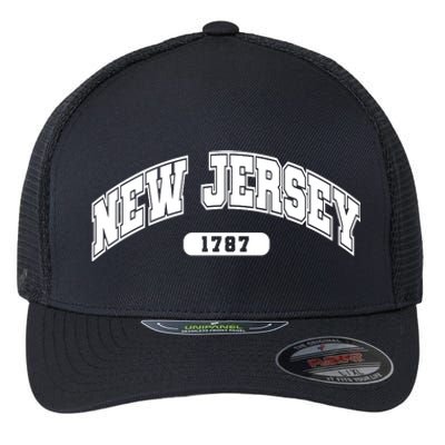 New Jersey Collegiate Style 1787 Flexfit Unipanel Trucker Cap