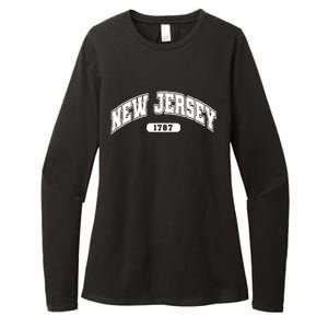 New Jersey Collegiate Style 1787 Womens CVC Long Sleeve Shirt