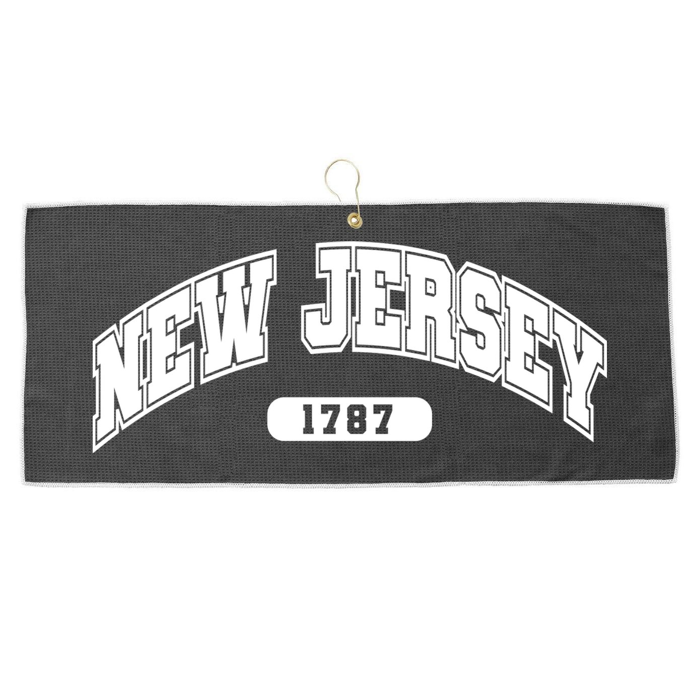 New Jersey Collegiate Style 1787 Large Microfiber Waffle Golf Towel