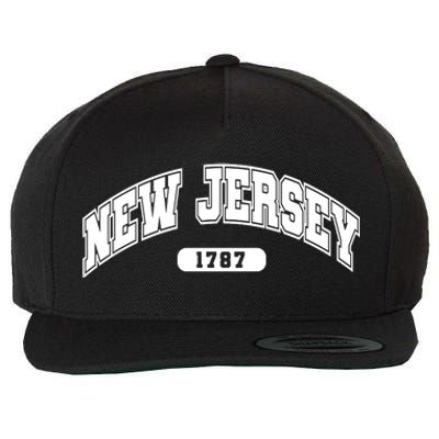 New Jersey Collegiate Style 1787 Wool Snapback Cap