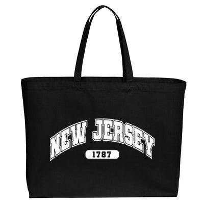 New Jersey Collegiate Style 1787 Cotton Canvas Jumbo Tote