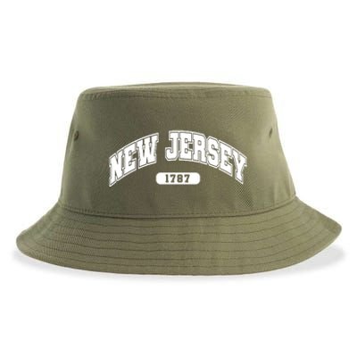 New Jersey Collegiate Style 1787 Sustainable Bucket Hat