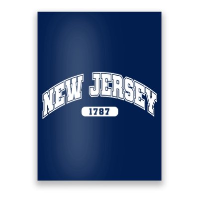 New Jersey Collegiate Style 1787 Poster