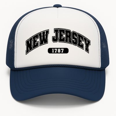 New Jersey Collegiate Style 1787 Trucker Hat