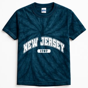 New Jersey Collegiate Style 1787 Kids Tie-Dye T-Shirt