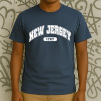 New Jersey Collegiate Style 1787 T-Shirt