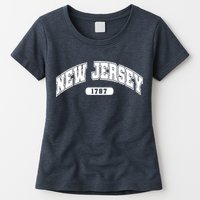 New Jersey Collegiate Style 1787 Womens T-Shirt
