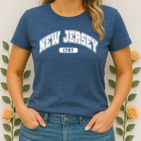 New Jersey Collegiate Style 1787 Womens T-Shirt