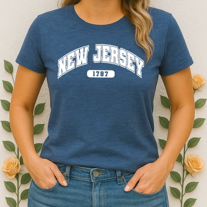New Jersey Collegiate Style 1787 Womens T-Shirt