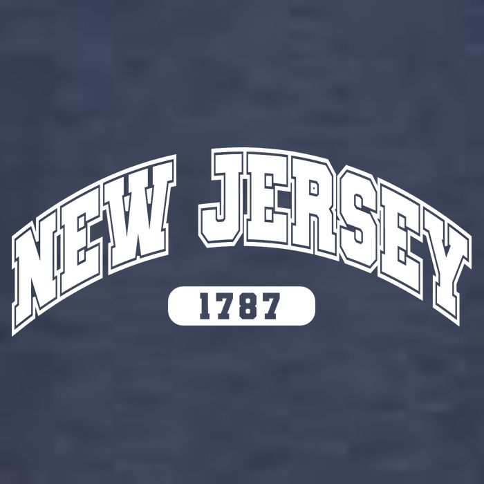 New Jersey Collegiate Style 1787 Womens T-Shirt