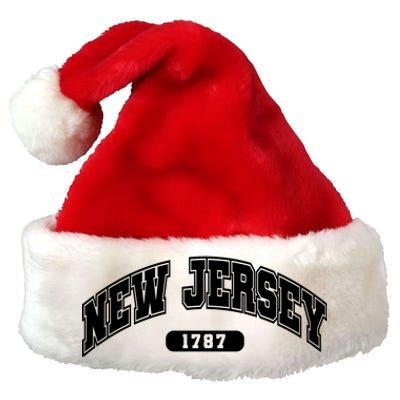 New Jersey Collegiate Style 1787 Premium Christmas Santa Hat