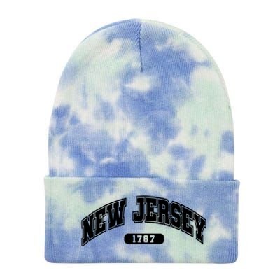 New Jersey Collegiate Style 1787 Tie Dye 12in Knit Beanie