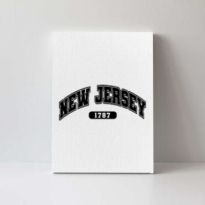 New Jersey Collegiate Style 1787 Canvas