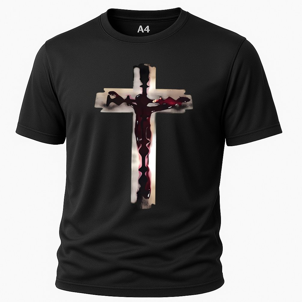 Nawafer Jesus Cross Razorblade Performance Shirt