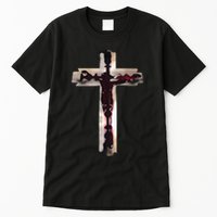 Nawafer Jesus Cross Razorblade Tall T-Shirt