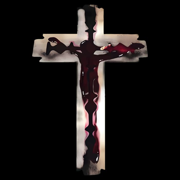 Nawafer Jesus Cross Razorblade Tall T-Shirt