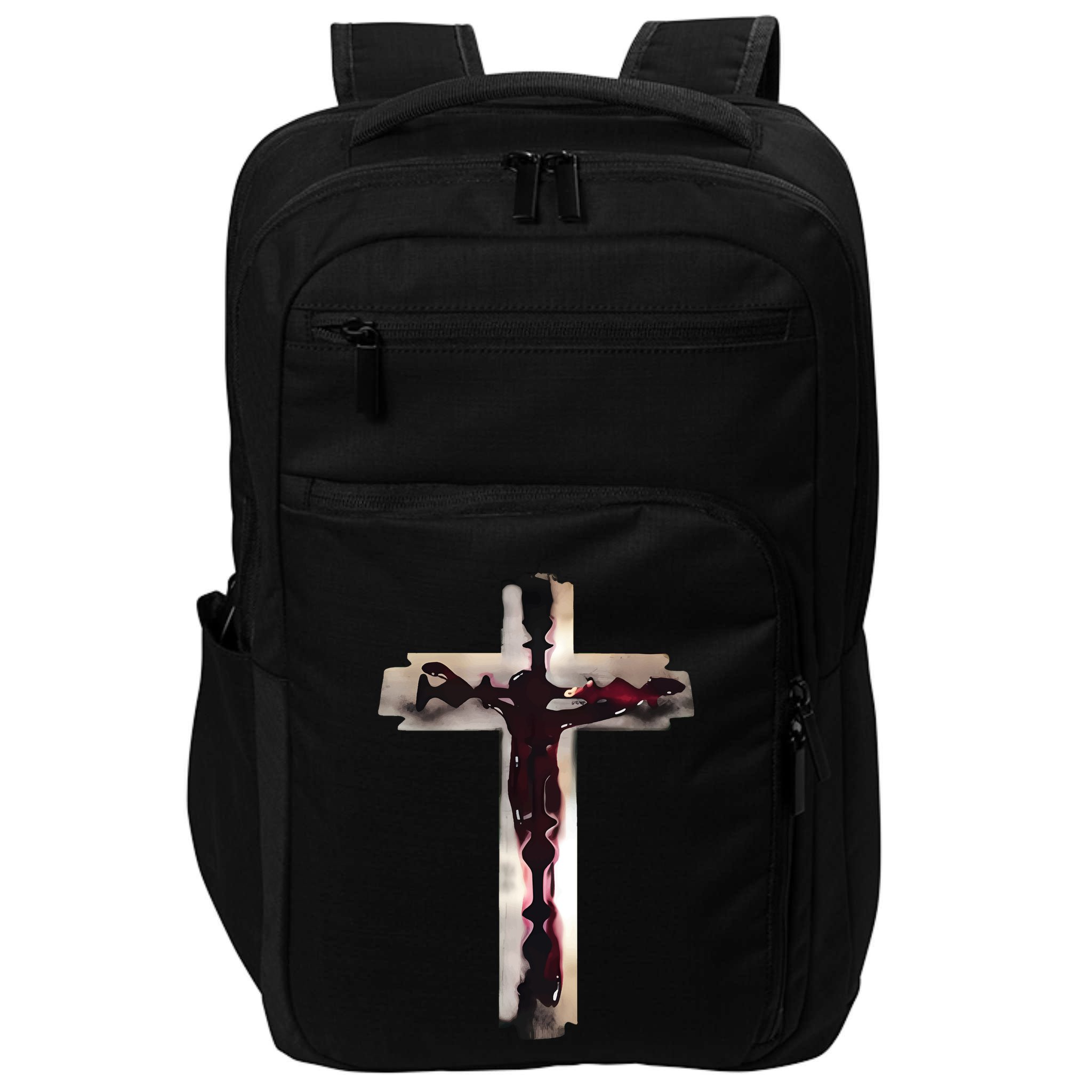 Nawafer Jesus Cross Razorblade Impact Tech Backpack