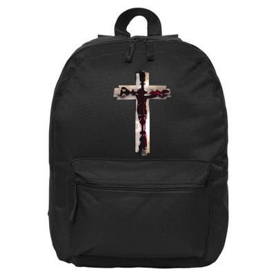 Nawafer Jesus Cross Razorblade 16 in Basic Backpack