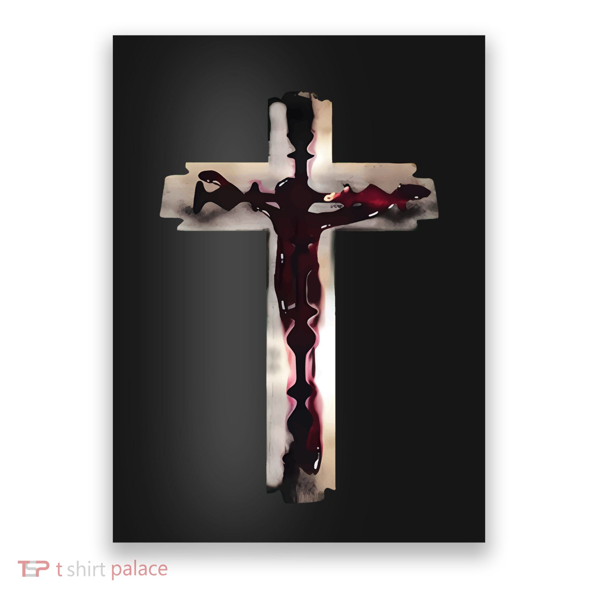 Nawafer Jesus Cross Razorblade Poster