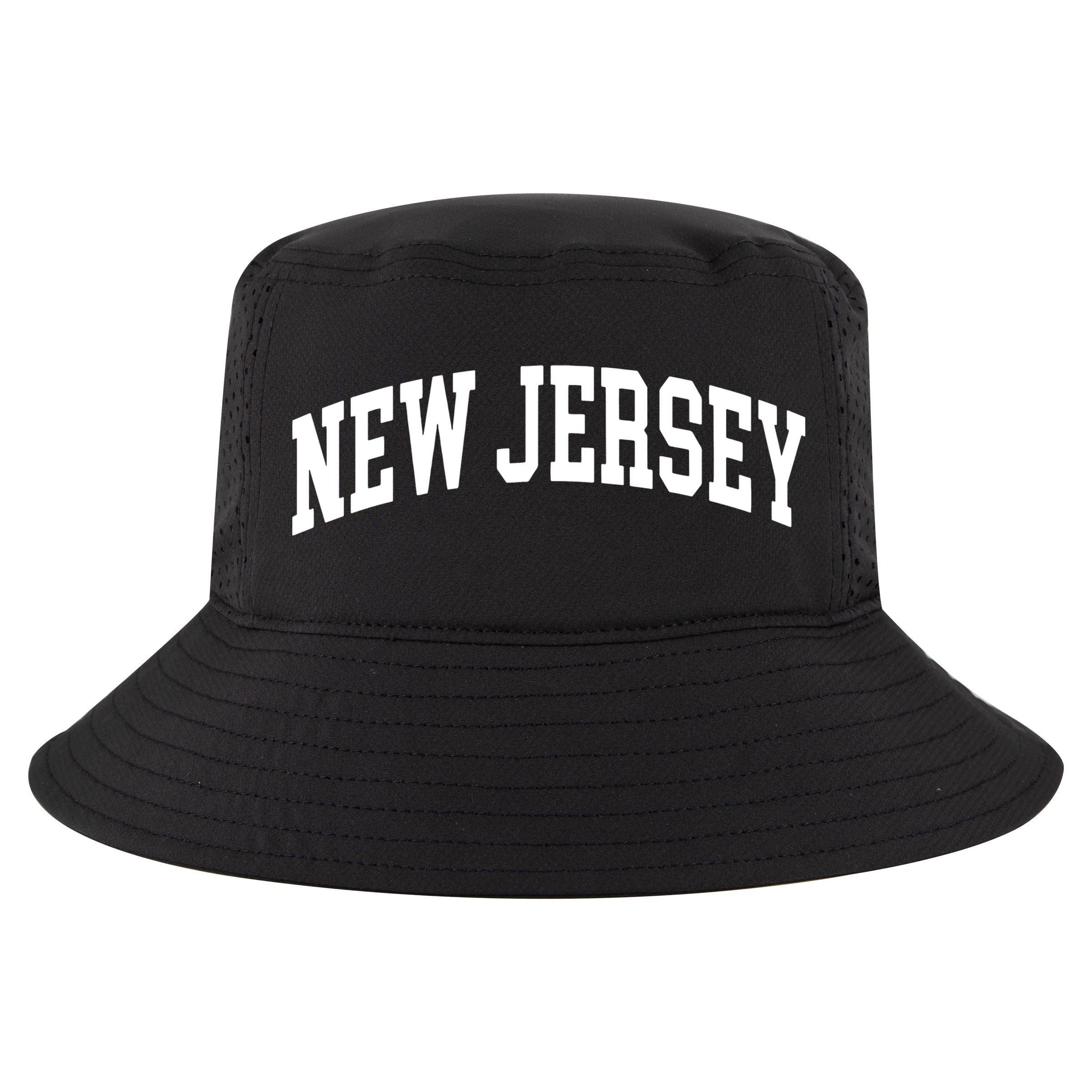 New Jersey Classic Text Cool Comfort Performance Bucket Hat