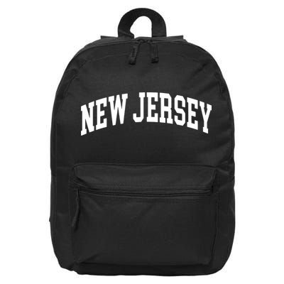 New Jersey Classic Text 16 in Basic Backpack