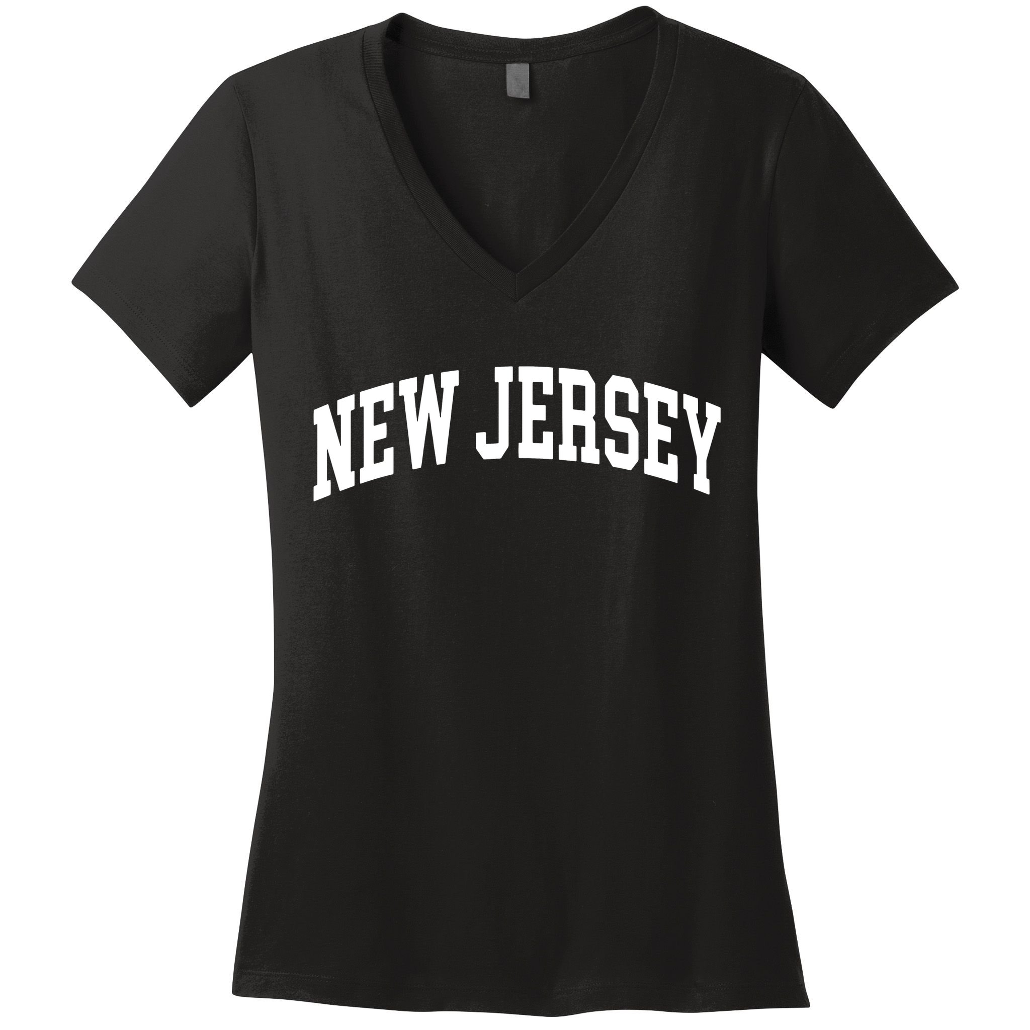 New Jersey Classic Text Women's V-Neck T-Shirt