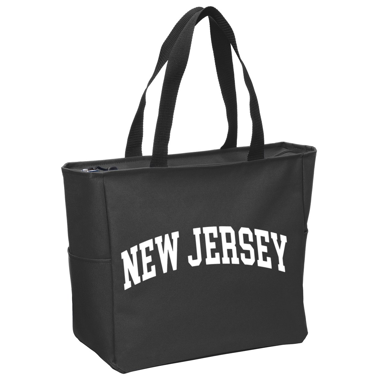 New Jersey Classic Text Zip Tote Bag