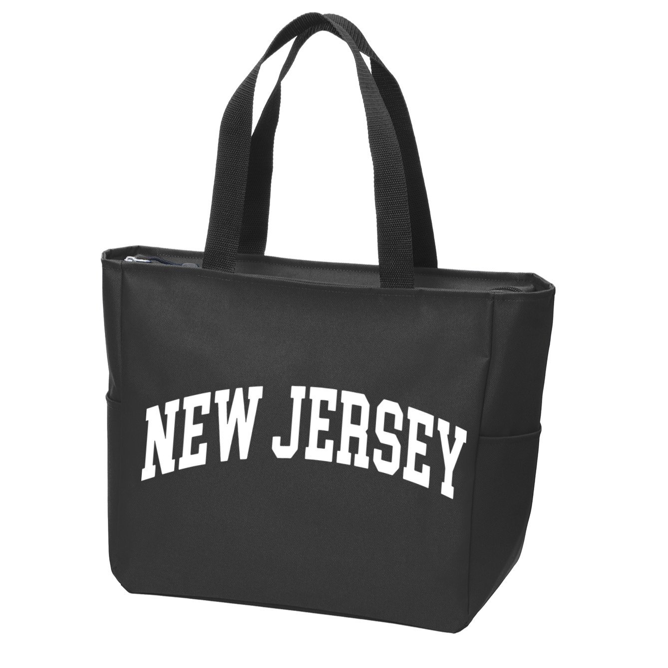 New Jersey Classic Text Zip Tote Bag