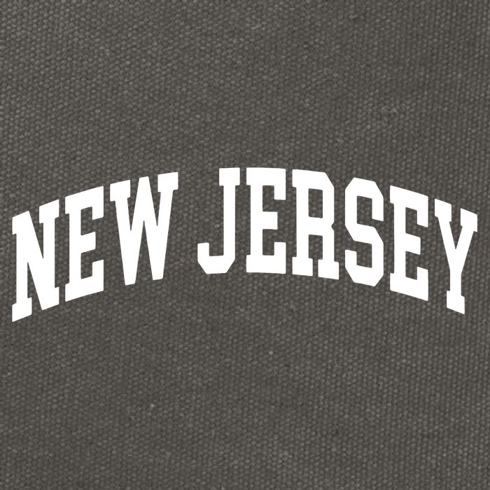 New Jersey Classic Text Cotton Canvas Backpack