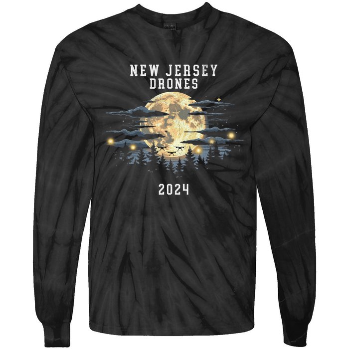 New Jersey Drones December 2024 – Drone Sightings Tie-Dye Long Sleeve Shirt