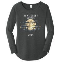 New Jersey Drones December 2024 – Drone Sightings Women's Perfect Tri Tunic Long Sleeve Shirt