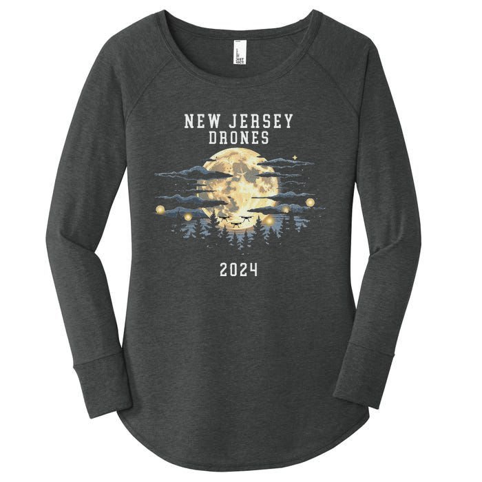 New Jersey Drones December 2024 – Drone Sightings Women's Perfect Tri Tunic Long Sleeve Shirt