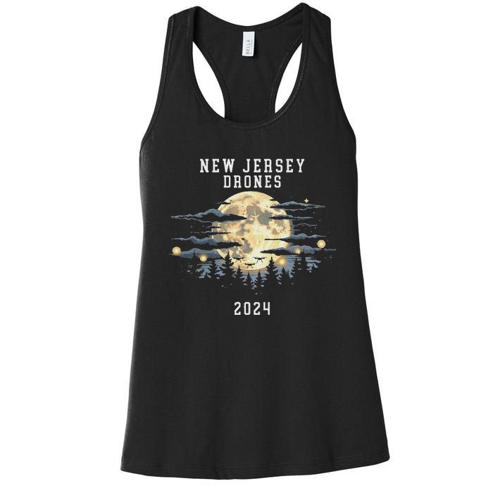 New Jersey Drones December 2024 – Drone Sightings Women's Racerback Tank