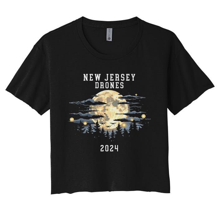 New Jersey Drones December 2024 – Drone Sightings Women's Crop Top Tee