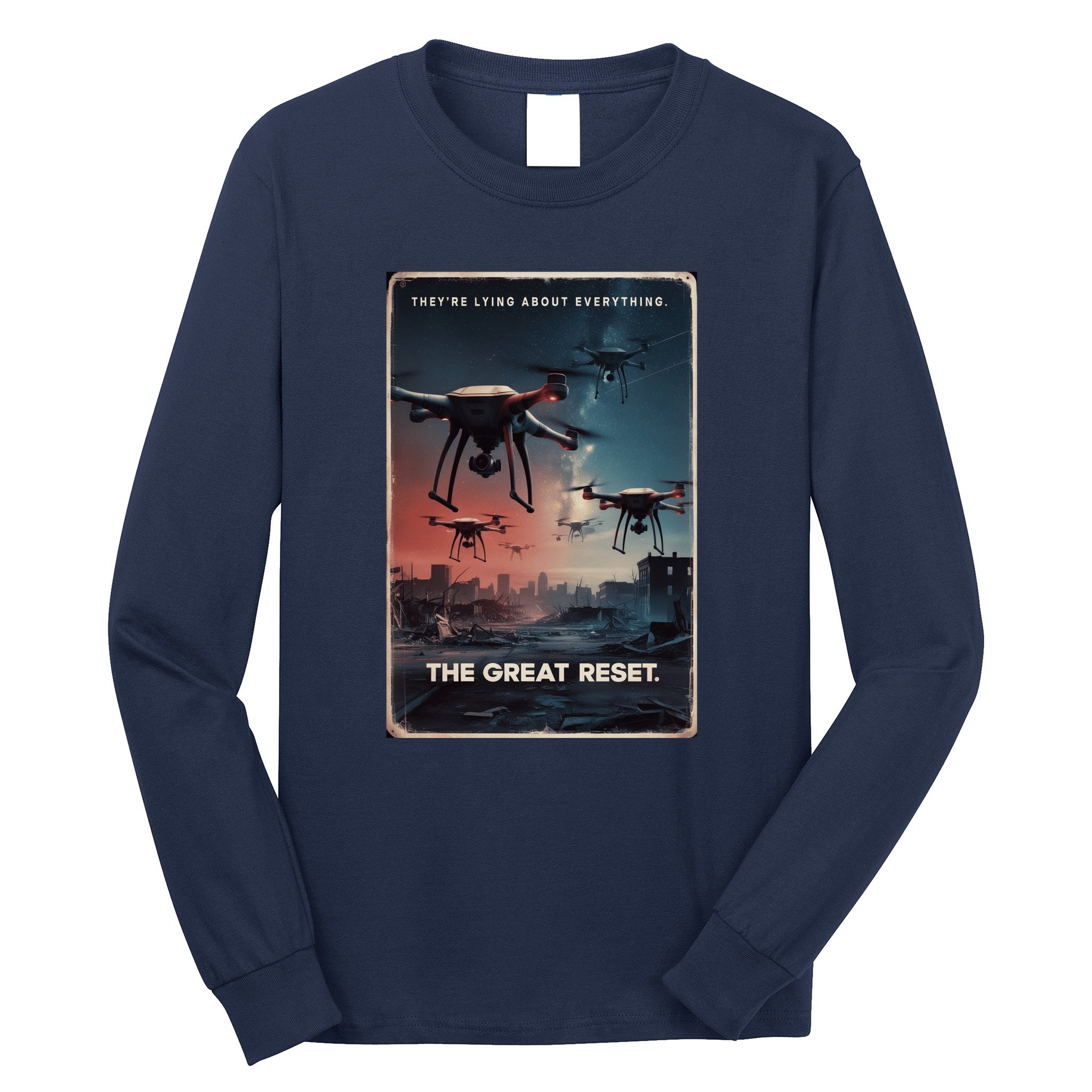 New Jersey Drones Ufo Uap Project Bluebeam Long Sleeve Shirt