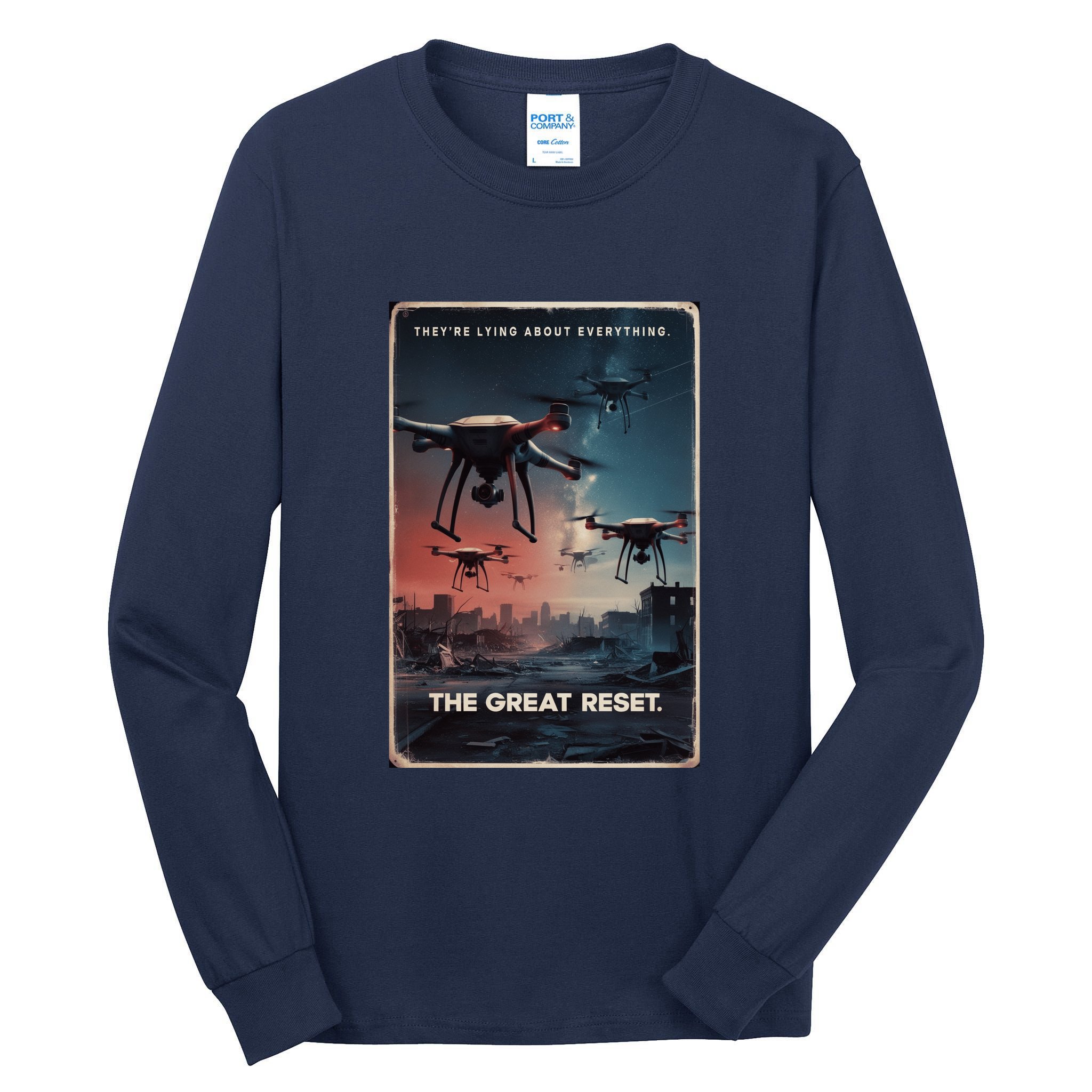 New Jersey Drones Ufo Uap Project Bluebeam Tall Long Sleeve T-Shirt