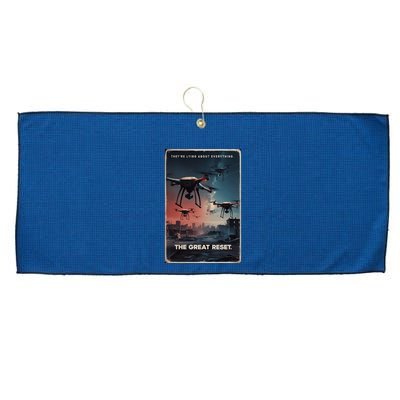 New Jersey Drones Ufo Uap Project Bluebeam Large Microfiber Waffle Golf Towel