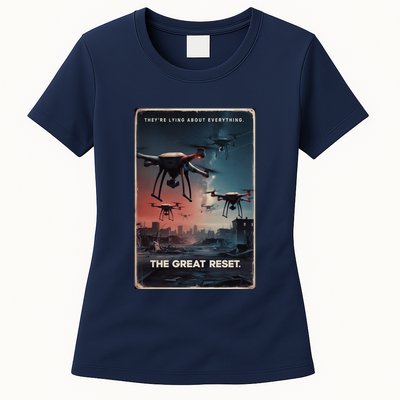 New Jersey Drones Ufo Uap Project Bluebeam Womens T-Shirt