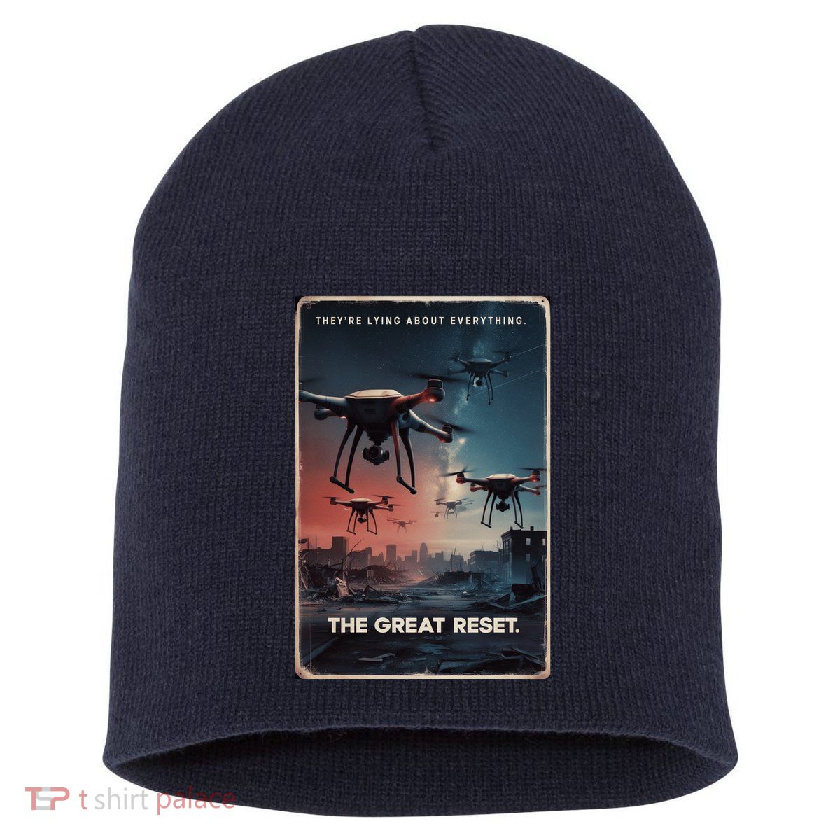 New Jersey Drones Ufo Uap Project Bluebeam Short Acrylic Beanie