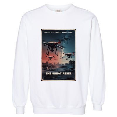 New Jersey Drones Ufo Uap Project Bluebeam Garment-Dyed Sweatshirt