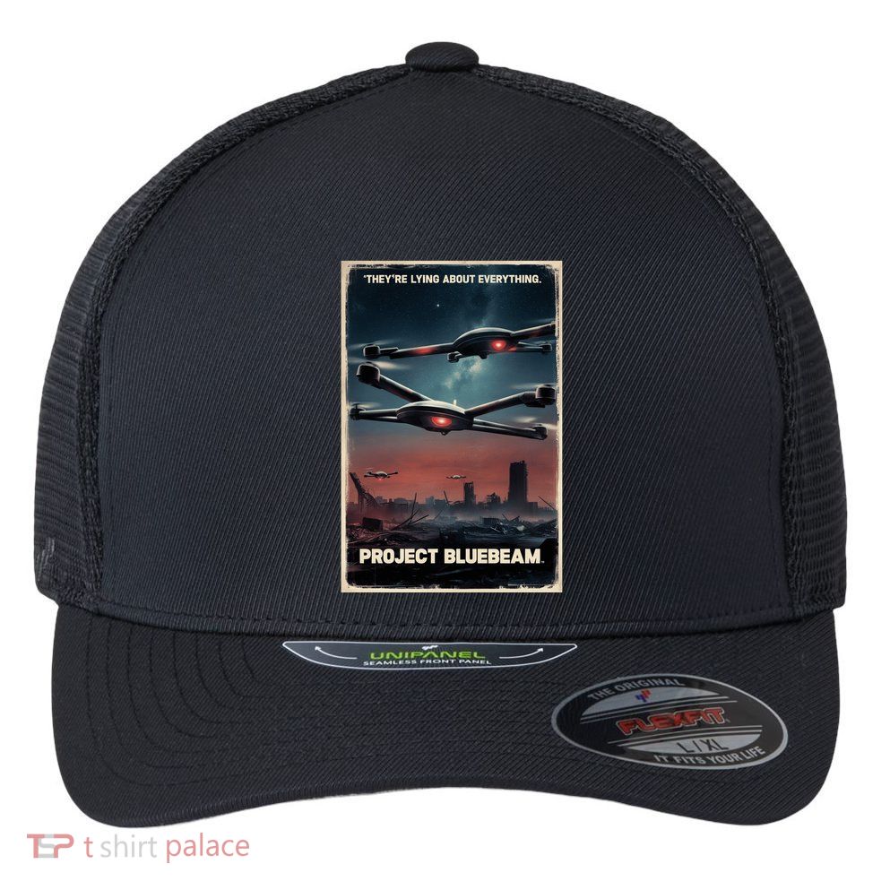 New Jersey Drones Ufo Uap Project Bluebeam Flexfit Unipanel Trucker Cap