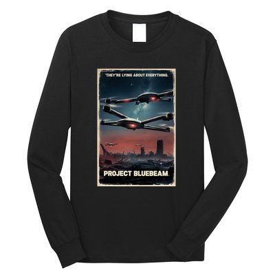 New Jersey Drones Ufo Uap Project Bluebeam Long Sleeve Shirt